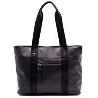SHOPPING BAG 502 EFFETTO NYLON ALV BY ALVIERO MARTINI NERO