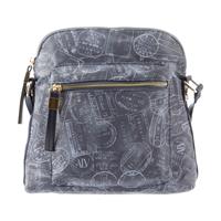 BANDOLIERA TRACOLLA EFFETTO NYLON ALV BY ALVIERO MARTINI DENIM