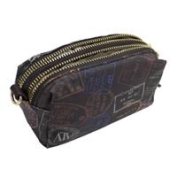 BORSETTA A MANO DUE CERNIERE 515 ALV BY ALVIERO MARTINI MOKA