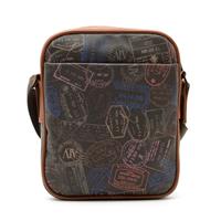 BORSA A TRACOLLA DA UOMO ALV BY ALVIERO MARTINI MOKA