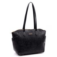SHOPPING BAG 3040 ALV BY ALVIERO MARTINI NERO DEBOSSED