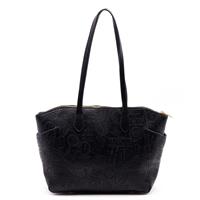 SHOPPING BAG 3040 ALV BY ALVIERO MARTINI NERO DEBOSSED