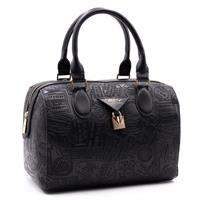 BAULETTO CON TRACOLLA 3203 ALV BY ALVIERO MARTINI NERO DEBOSSED