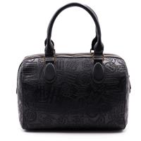 BAULETTO CON TRACOLLA 3203 ALV BY ALVIERO MARTINI NERO DEBOSSED