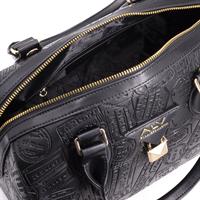 BAULETTO CON TRACOLLA 3203 ALV BY ALVIERO MARTINI NERO DEBOSSED