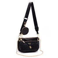 TRACOLLA CON POCHETTE 3206 ALV BY ALVIERO MARTINI NERO DEBOSSED