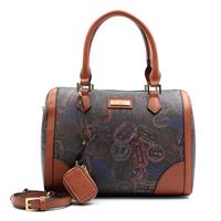 BORSA BAULETTO A MANO CON TRACOLLA BY ALV ALVIERO MARTINI MOKA