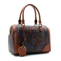 BORSA BAULETTO A MANO CON TRACOLLA BY ALV ALVIERO MARTINI MOKA