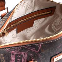 BORSA BAULETTO A MANO CON TRACOLLA BY ALV ALVIERO MARTINI MOKA