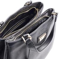 TOTE BAG A MANO CON TRACOLLA BY ALV ALVIERO MARTINI NERO