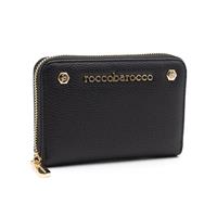 PORTAFOGLIO DONNA CON ZIP GRACE 7004 ROCCO BAROCCO NERO
