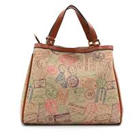 TOTE BAG A MANO CON TRACOLLA  BY ALV ALVIERO MARTINI SAFARI