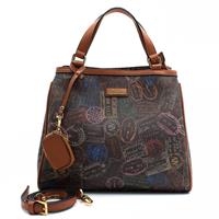 TOTE BAG A MANO CON TRACOLLA BY ALV ALVIERO MARTINI MOKA