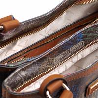 TOTE BAG A MANO CON TRACOLLA BY ALV ALVIERO MARTINI MOKA