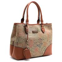 BORSA SHOPPING CON TRACOLLA PASSPORT ALV ALVIERO MARTINI SAFARI