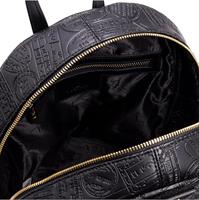 ZAINO DONNA 3204 BIG LOGO ALV BY ALVIERO MARTINI NERO DEBOSSED