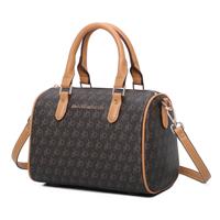 BAULETTO CON TRACOLLA MONOGRAM MARRONE ROCCO BAROCCO