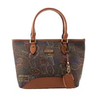 BORSA SHOPPING PASSPORT ALV ALVIERO MARTINI MOKA