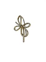 EARCUFF FIOCCO CON STRASS ORO