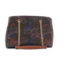 BORSA A SPALLA CON CATENA ALV ALVIERO MARTINI MOKA