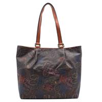 SHOPPER CON TRACOLLA PASSPORT ALV ALVIERO MARTINI MOKA