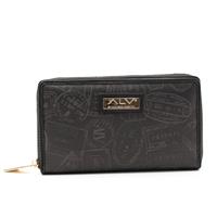 PORTAFOGLIO DONNA CON ZIP PASSPORT ALV BY ALVIERO MARTINI NERO