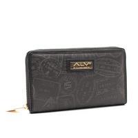 PORTAFOGLIO DONNA CON ZIP PASSPORT ALV BY ALVIERO MARTINI NERO