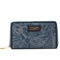 PORTAFOGLIO DONNA CON ZIP PASSPORT ALV BY ALVIERO MARTINI DENIM