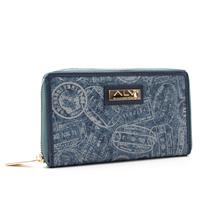 PORTAFOGLIO DONNA CON ZIP PASSPORT ALV BY ALVIERO MARTINI DENIM