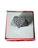 ANELLO CUORE STRASS SILVER
