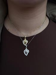 COLLANA CUORE SACRO CON STRASS