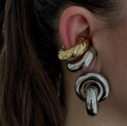 ORECCHINO TORCHON SILVER