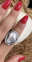 ANELLO MADRE PERLA SILVER