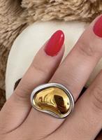 ANELLO SHIELD GOLD E SILVER